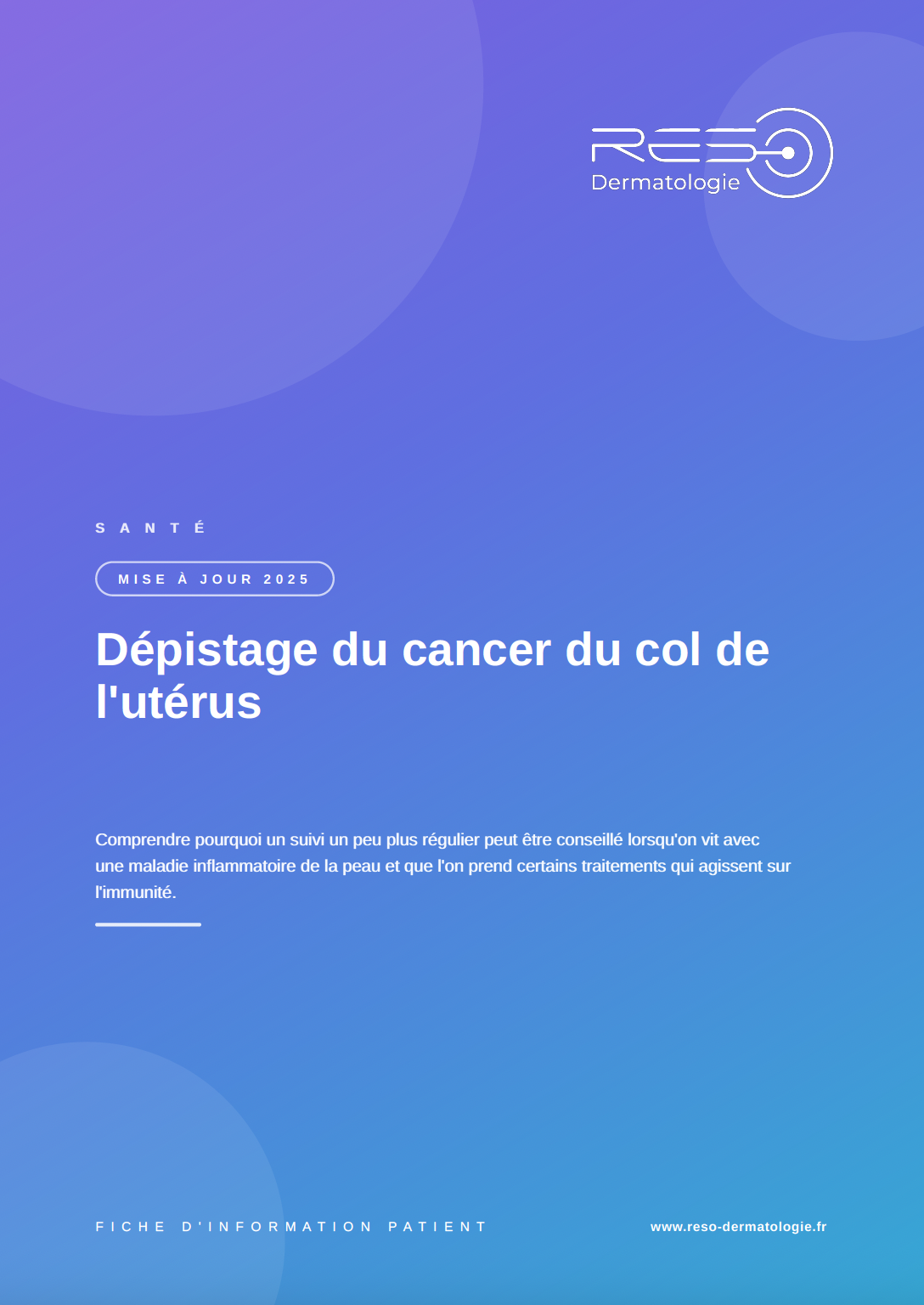 depistage col de l uterus cancer